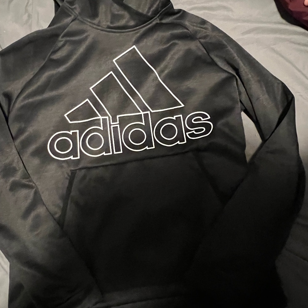 Black and white adidas sweatshirt